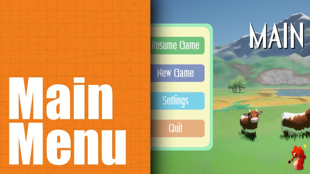 First Look at the Main&nbsp;Menu